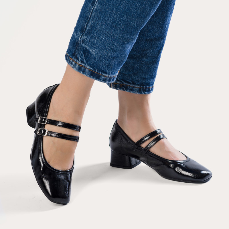 Naplak Varnished Leather Kristen Babies | Chic elegance | Reqins