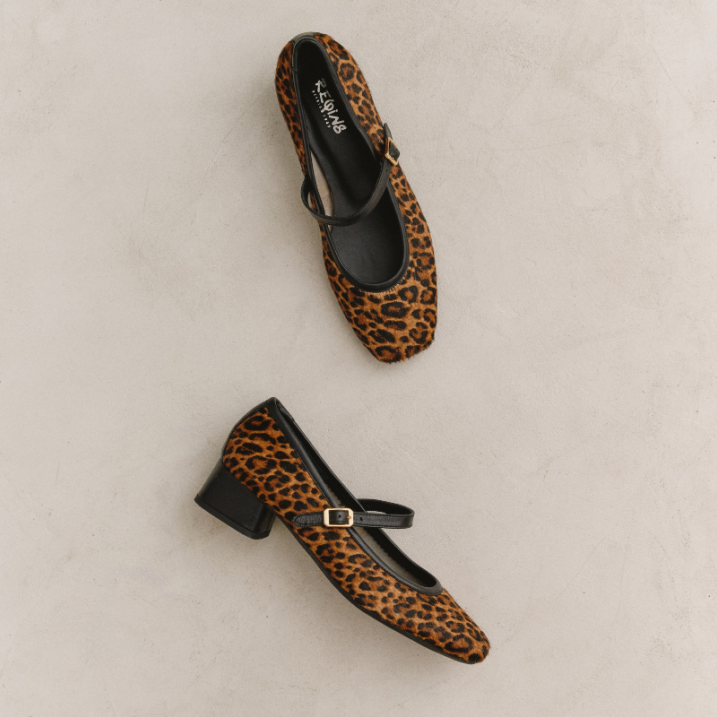 Kelly Leather Leopard Leather Babies - Elegance & Comfort | Reqins