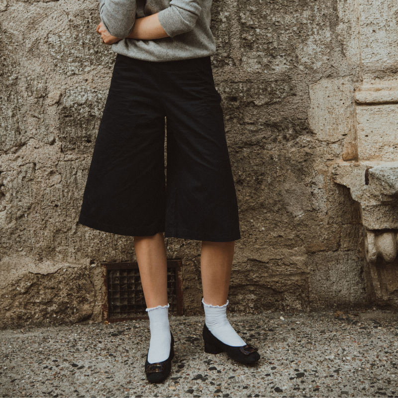 Kornelia Ballerina with Velvet Leather Heels - Reqins