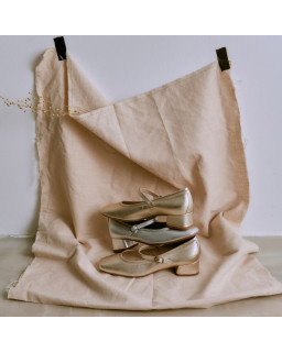 Babies à talons Kelly métallisées – Élégance & confort | Reqins