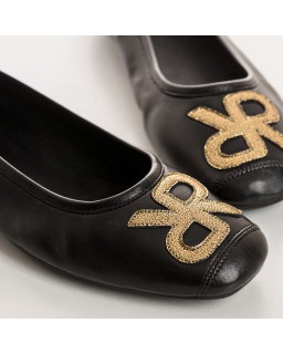 Ballerines Hopa cuir doré | Reqins