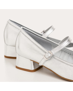 Kelly Metallic Heeled Babies - Elegance & Comfort | Reqins