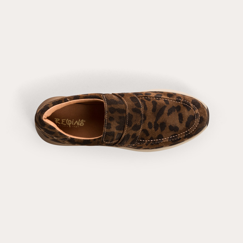 Sneakers Carabel velvet leather Serval | Bold style & comfort - Reqins