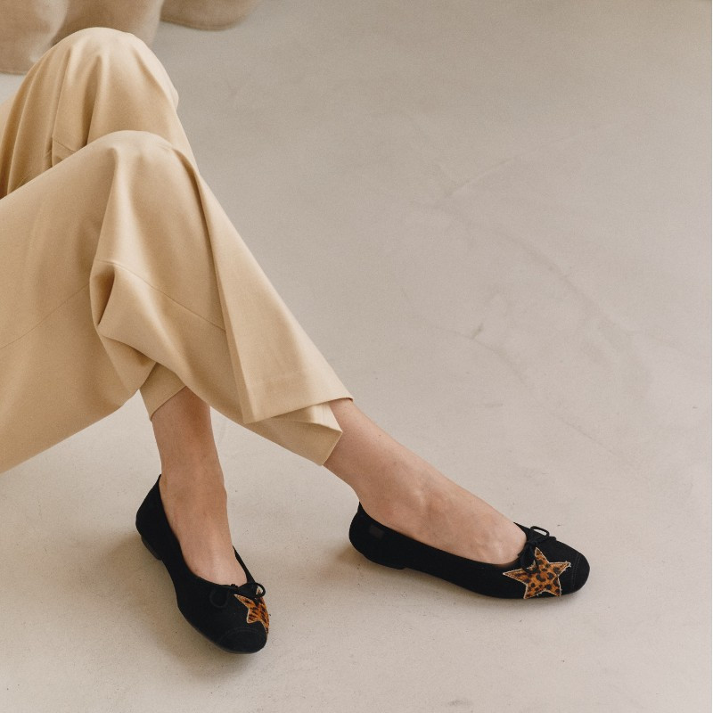 Ballerinas hello velvet leopard | Reqins
