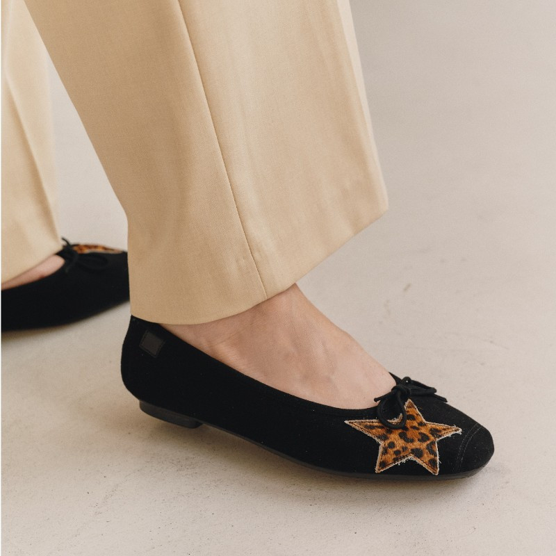 Ballerinas hello velvet leopard | Reqins