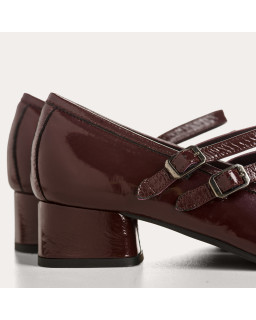 Babies à talons Kristen en cuir vernis Naplak | Élégance chic | Reqins