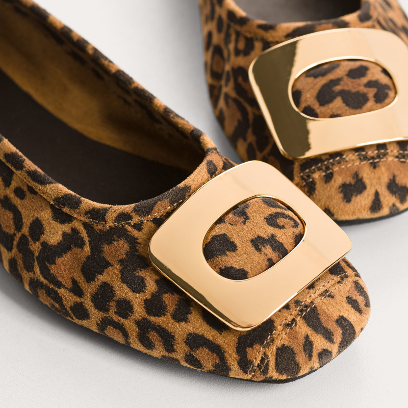 Ballerinas Halina Velvet Leo Leo | Chic Animal & Comfort | Reqins