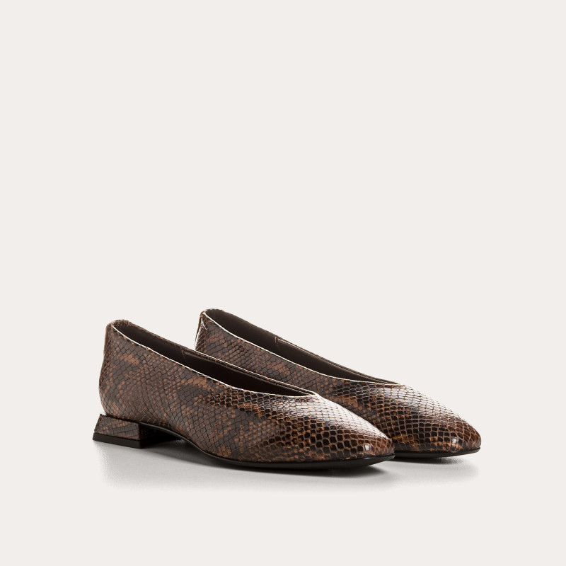 Ballerines Thea python – Chic sauvage & confort | Reqins