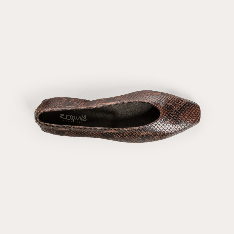 Ballerines Thea python – Chic sauvage & confort | Reqins