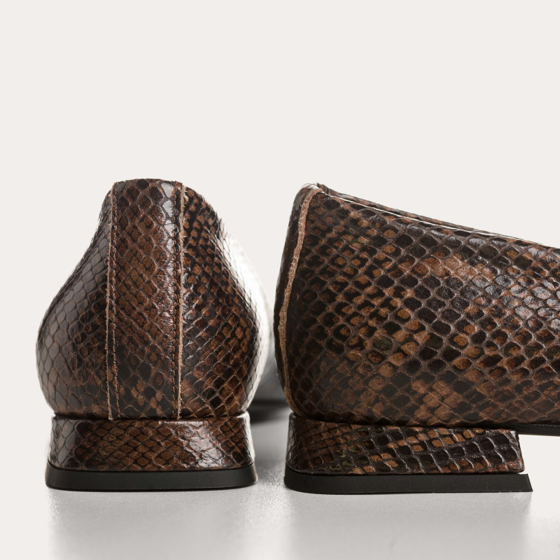 Ballerines Thea python – Chic sauvage & confort | Reqins