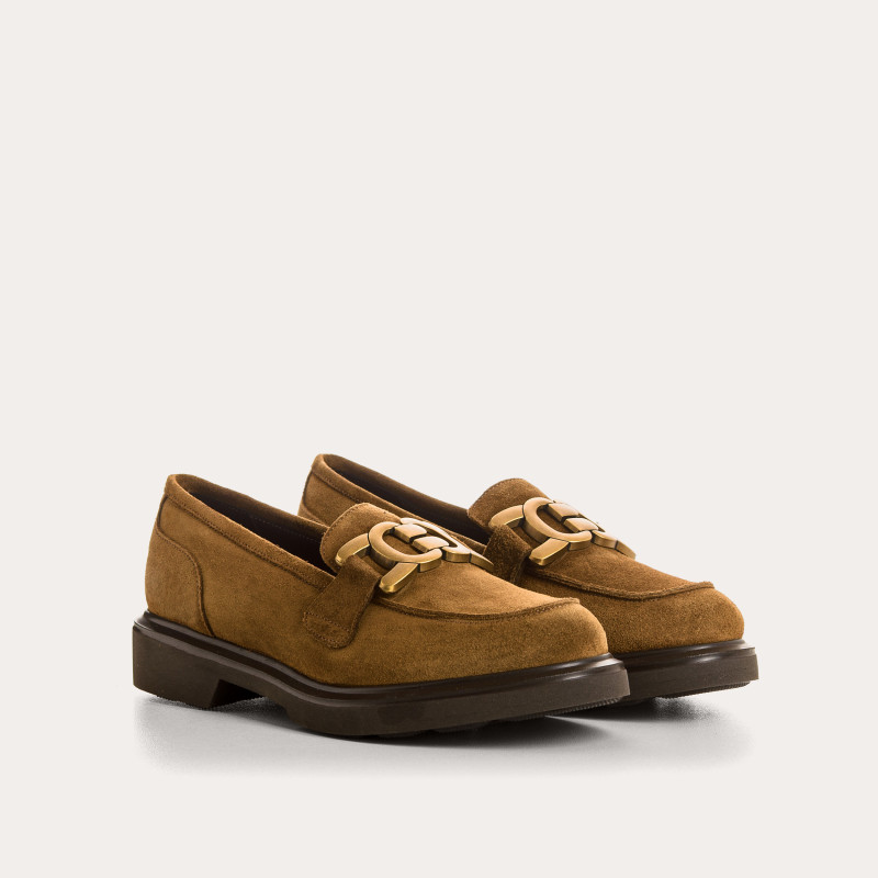 Janet leather janet moccasins Oiled Camel | Chic & Comfort - Reqins