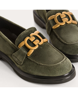 Mocassins Janet en cuir velours oilé camel | Chic & confort – Reqins