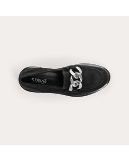 Mocassins Jaliana en cuir velours oil – Élégance & confort | Reqins