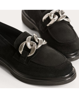 Jaliana leather moccasins Oil - Elegance & Comfort | Reqins