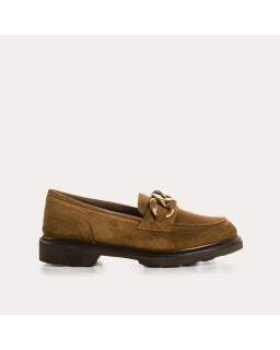 Jaliana leather moccasins Oil - Elegance & Comfort | Reqins