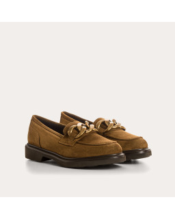 Jaliana leather moccasins Oil - Elegance & Comfort | Reqins