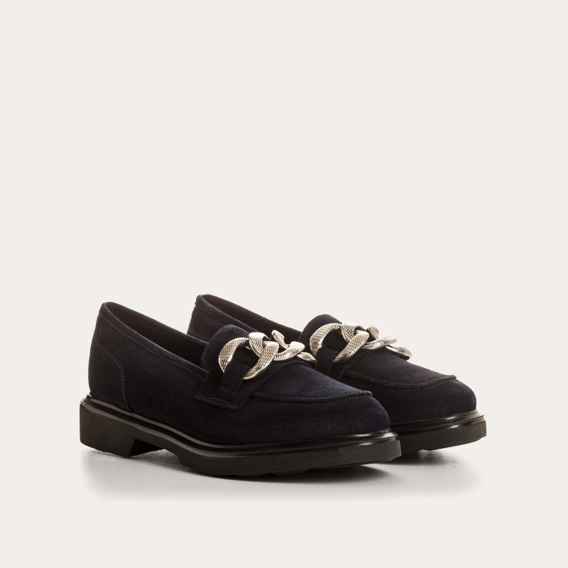 Mocassins Jaliana en cuir velours oil – Élégance & confort | Reqins