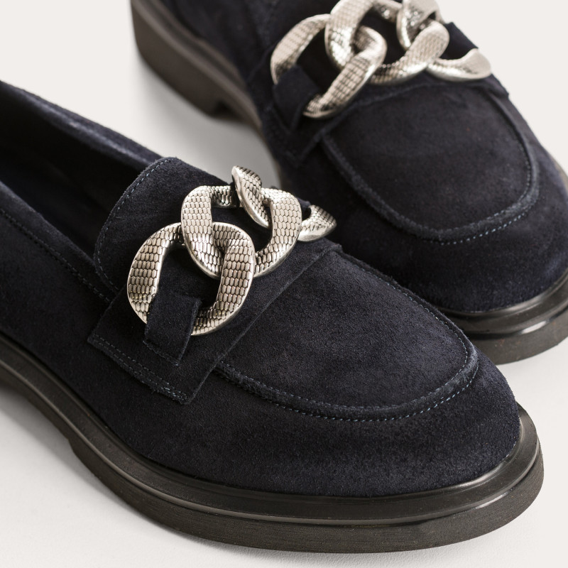 Mocassins Jaliana en cuir velours oil – Élégance & confort | Reqins