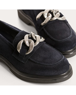 Jaliana leather moccasins Oil - Elegance & Comfort | Reqins