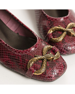 Koko Python Heel Ballerinas | Reqins
