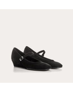 Compensated Ballerinas Octavies Velvet Leather - Elegance & Comfort | Reqins
