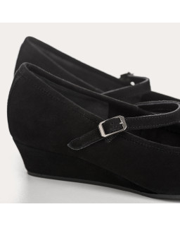 Compensated Ballerinas Octavies Velvet Leather - Elegance & Comfort | Reqins
