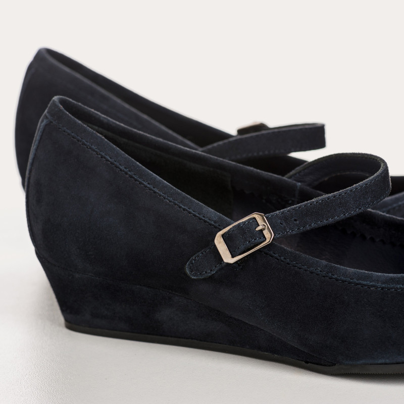 Compensated Ballerinas Octavies Velvet Leather - Elegance & Comfort | Reqins