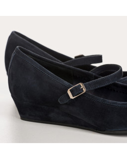 Compensated Ballerinas Octavies Velvet Leather - Elegance & Comfort | Reqins