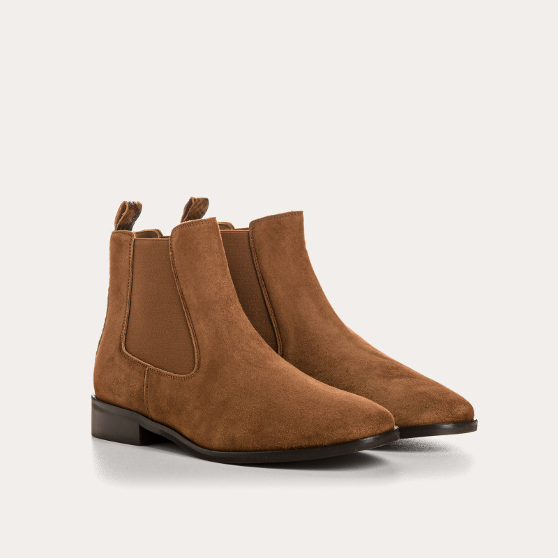 Zellie Velvet Leather Boots - Elegance and Comfort | Reqins