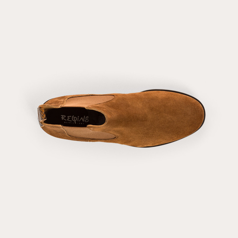 Boots Zellie en cuir velours – Élégance et confort | Reqins