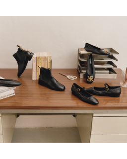 Boots femme en cuir effet craquelé – Modèle Zellie | Reqins