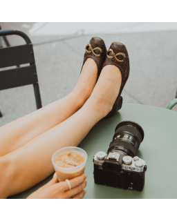 Koko Python Heel Ballerinas | Reqins