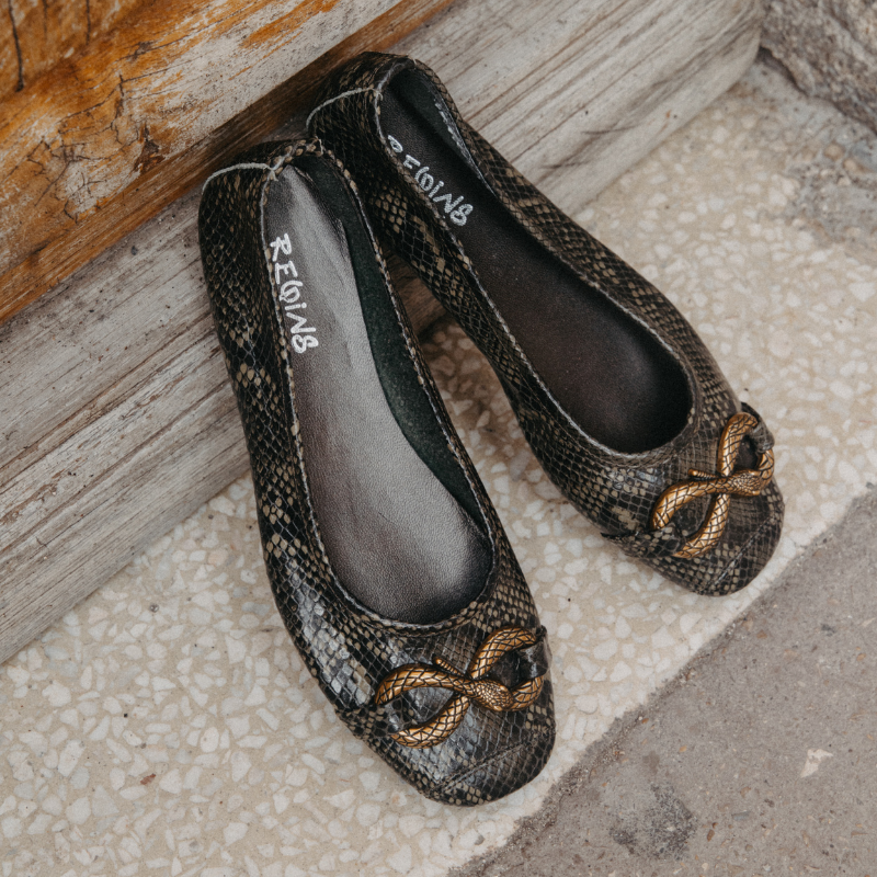 Ballerines Heve python | Reqins