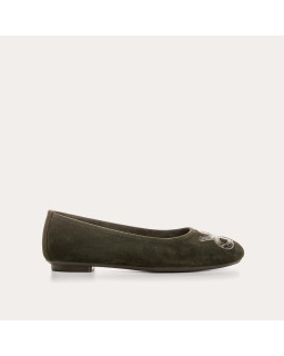 Ballerinas Hopa Velvet Leather Python - Elegance & Comfort | Reqins