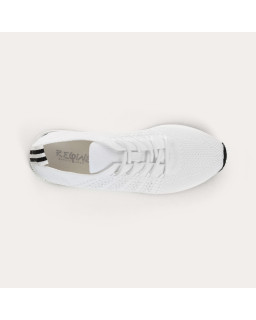 Baskets pour femme à lacets en lycra kaki