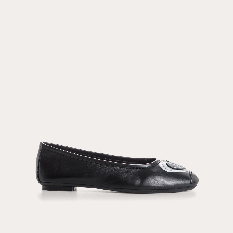 Ballerinas Holove leather and pea pattern