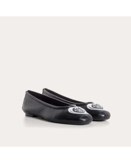 Ballerinas Holove leather and pea pattern