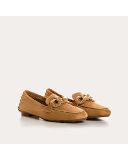 Mocassins HAMAYA - chaussures cuir velours femme | REQINS