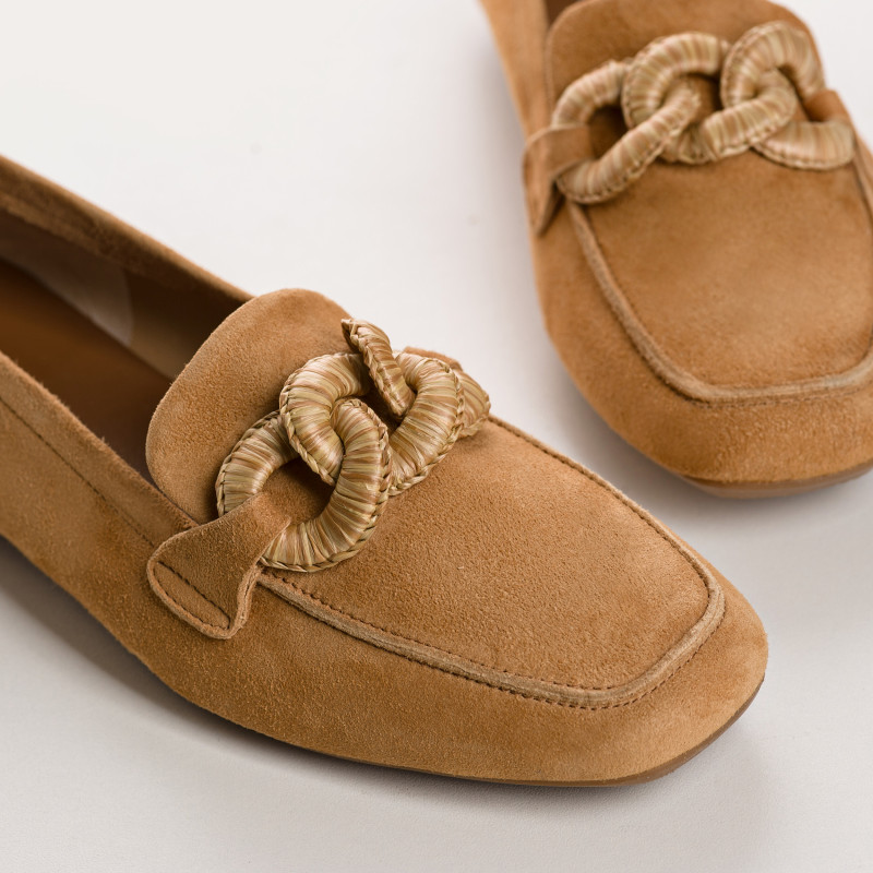 Hamaya moccasins - Women's velvet leather shoes | Reqins