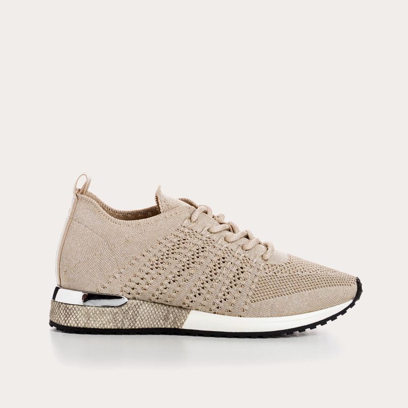 Lace-up sneakers in Iridescent Lycra for Women