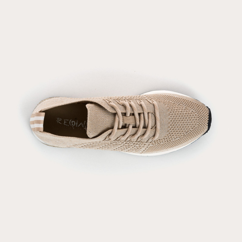 Lace-up sneakers in Iridescent Lycra for Women