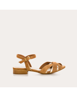 Sandals Palma leather velvet shine - elegance & comfort | Reqins