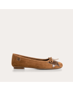 Ballerines Hello Cuir Velours Python | Reqins