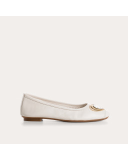 BALLERINES HOLOVE CUIR ET MOTIF POIS