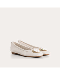 Ballerinas Holove leather and pea pattern