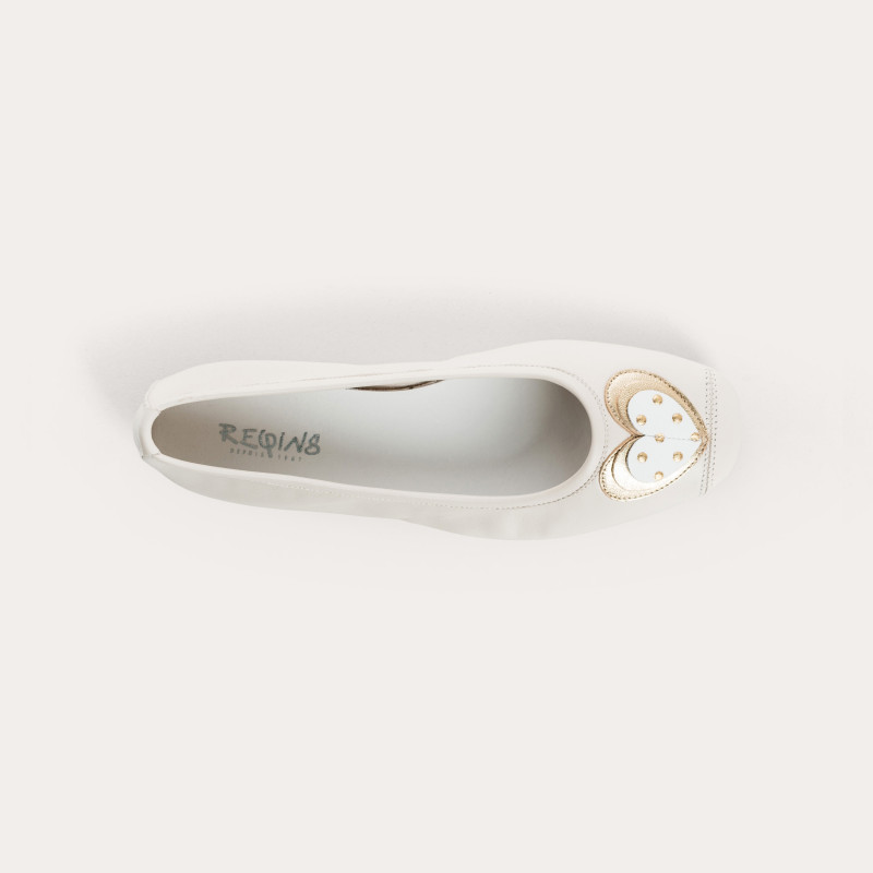 Ballerinas Holove leather and pea pattern