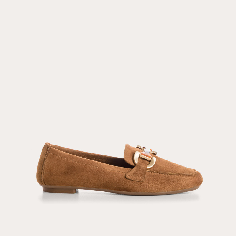 Hevano Velvet leather loafers