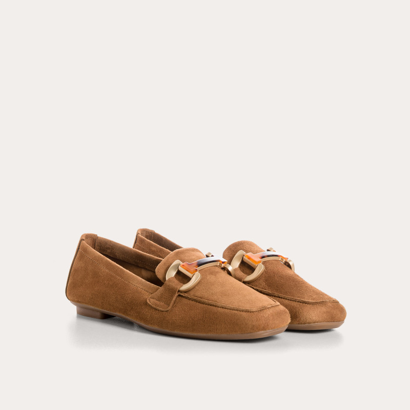 Hevano Velvet leather loafers