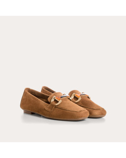 Hevano Velvet leather loafers