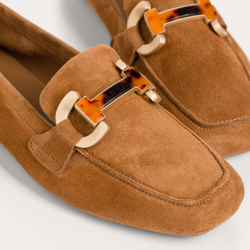 MOCASSINS HEVANO CUIR VELOURS